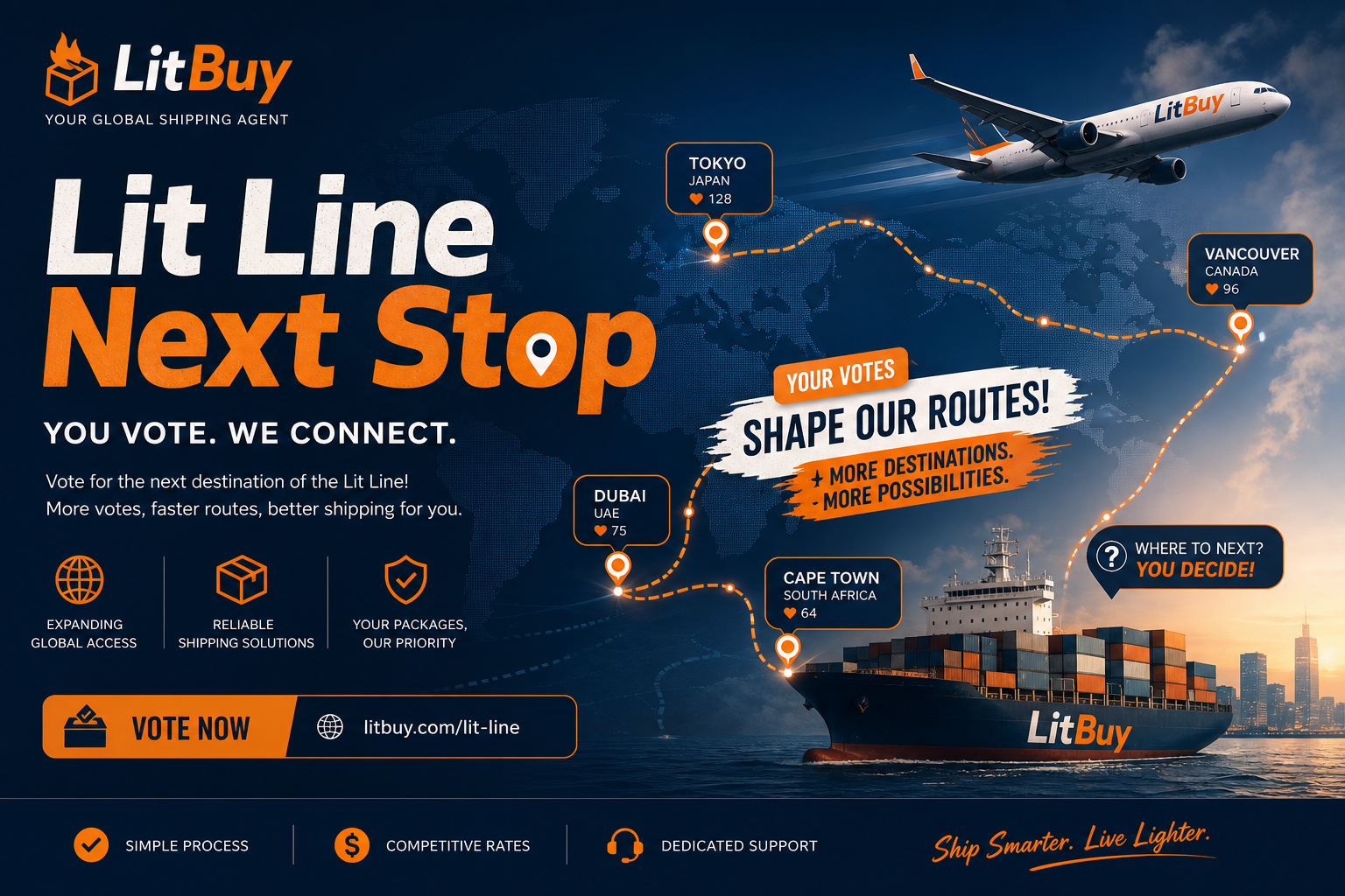 LitBuy Spreadsheet — Lit Line Next Stop event · homepage promo banner