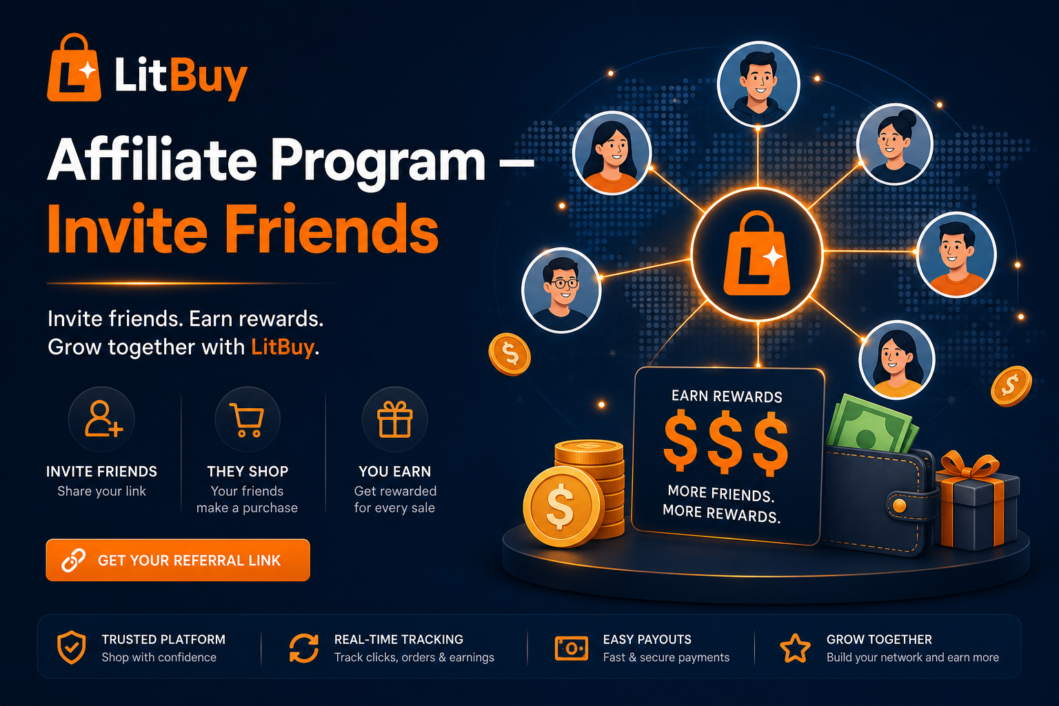 LitBuy Spreadsheet — Affiliate Program · homepage promo banner